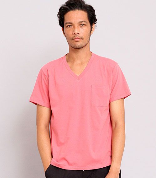 Deluxe デラックス Caipirinha Vネックポケットtシャツ レッド Sowld