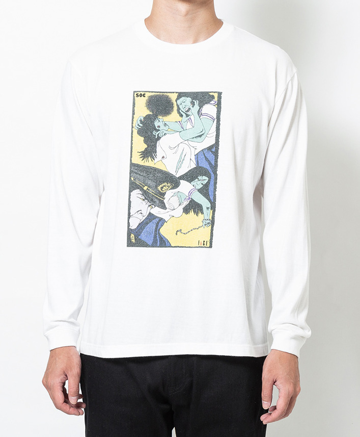 Face long shirt ロングスリーブTシャツ-サノバチーズ 通販 SON OF THE CHEESE 店舗-SOWLD