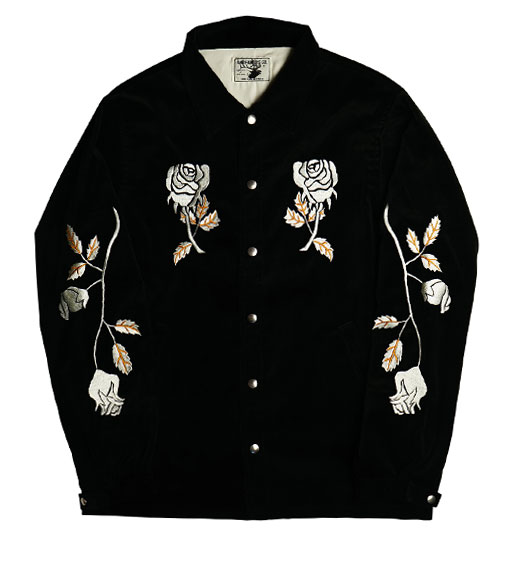 Velveteen Sport Jacket 'Four Roses' ベルベットジャケット-アンド ...
