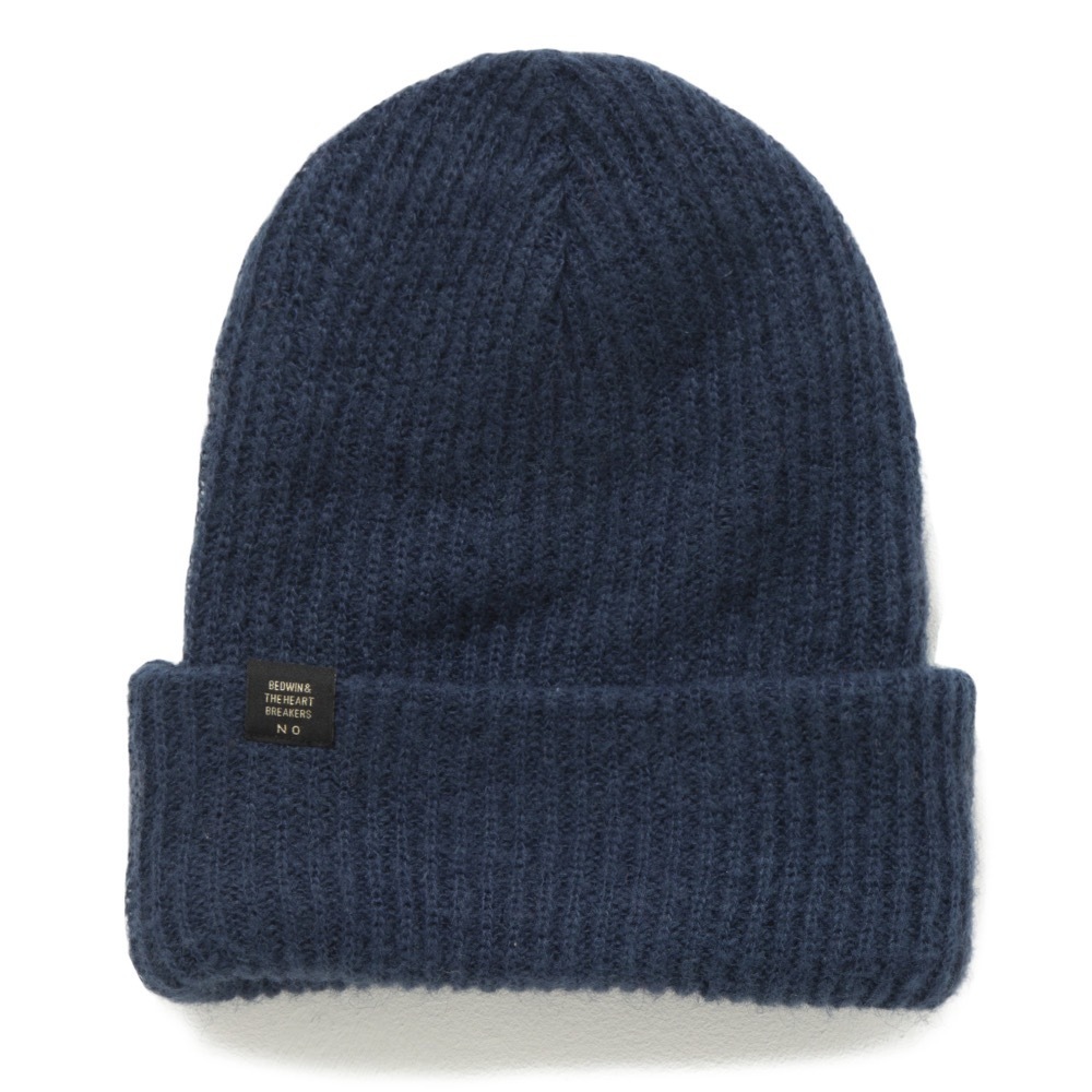 BEDWIN & THE HEARTBREAKERS<ベドウィン>/DRALON WATCH CAP ‘ROBERT’(ニットキャップ)/ネイビー