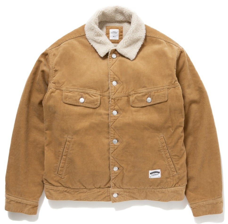 L/S CORDUROY BOA JACKET 'SHAUN' コーデュロイジャケット-ベドウィン ...