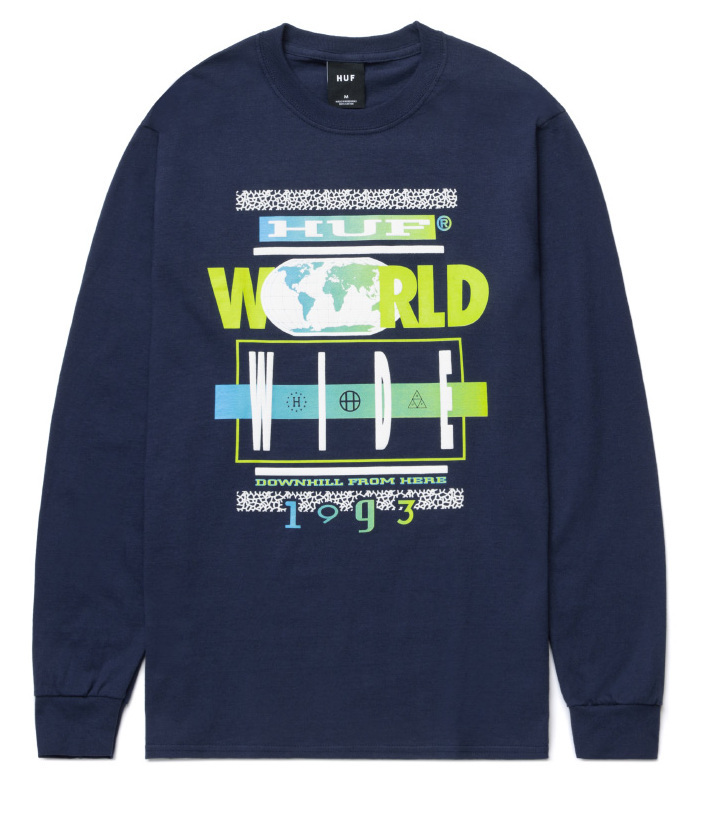 93 TOUR L/S TEE ロングスリーブTシャツ-ハフ 通販 HUF 店舗-SOWLD