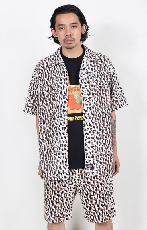 DICKIES / LEOPARD PLEATED SHORT TROUSERS ディッキーズ ダブルネーム ...