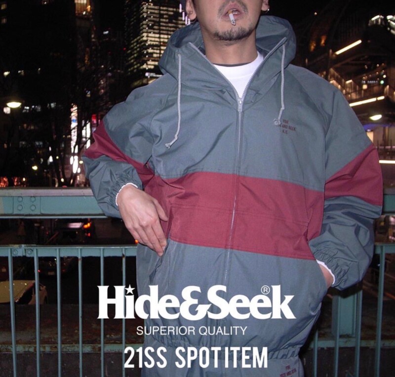 HIDEANDSEEK / Nylon Zip Jacket 23ss-