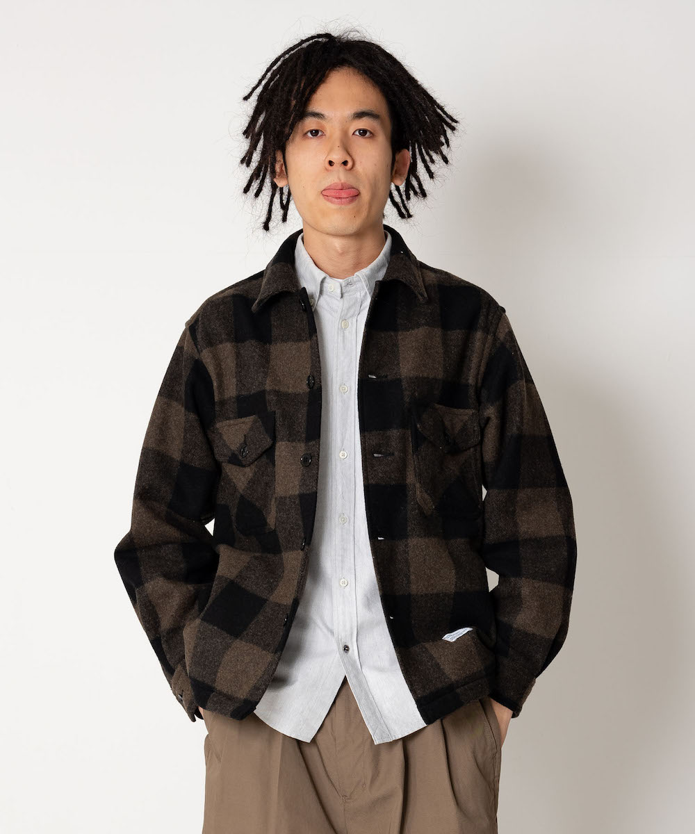 L/S BLOCK CHECK SHIRT JACKET 'VRONSKY' CPOジャケット-ベドウィン