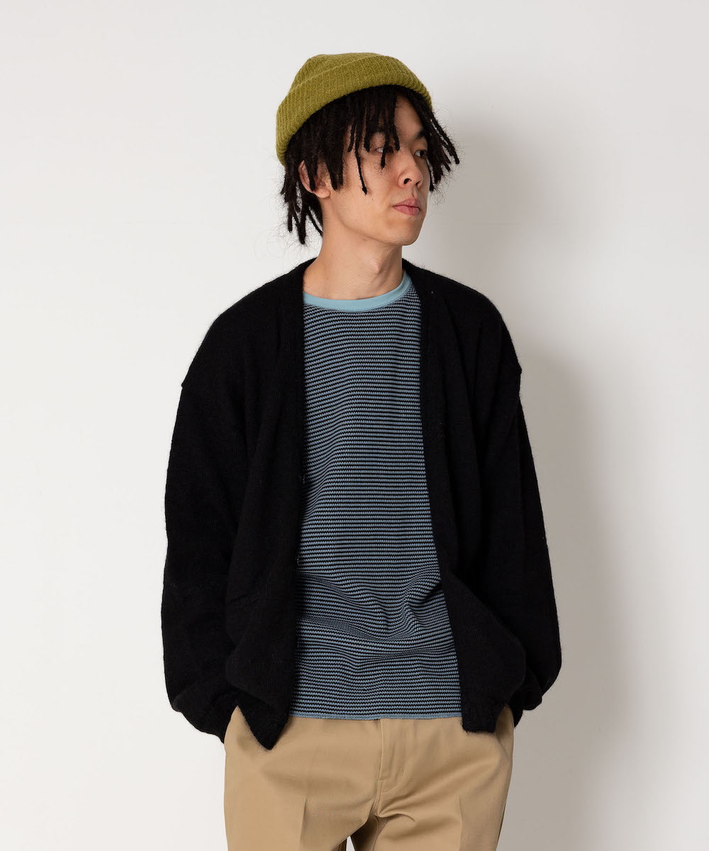 L/S MOHAIR KNIT CARDIGAN 'GODARD' モヘアカーディガン-ベドウィン
