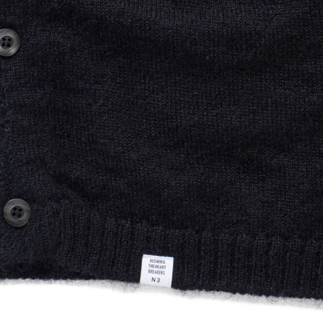 L/S MOHAIR KNIT CARDIGAN 'GODARD' モヘアカーディガン-ベドウィン 