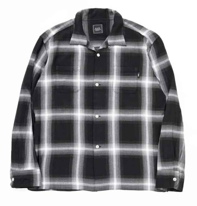 RAYON OMBRE CHECK SHIRT レーヨンシャツ-ラッツ 通販 RATS 店舗-SOWLD