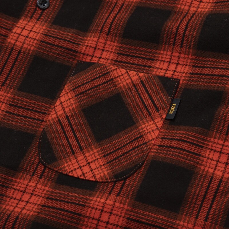 PRINT FLANNEL CHECK SHIRT チェックネルシャツ-ラッツ 通販 RATS 店舗 