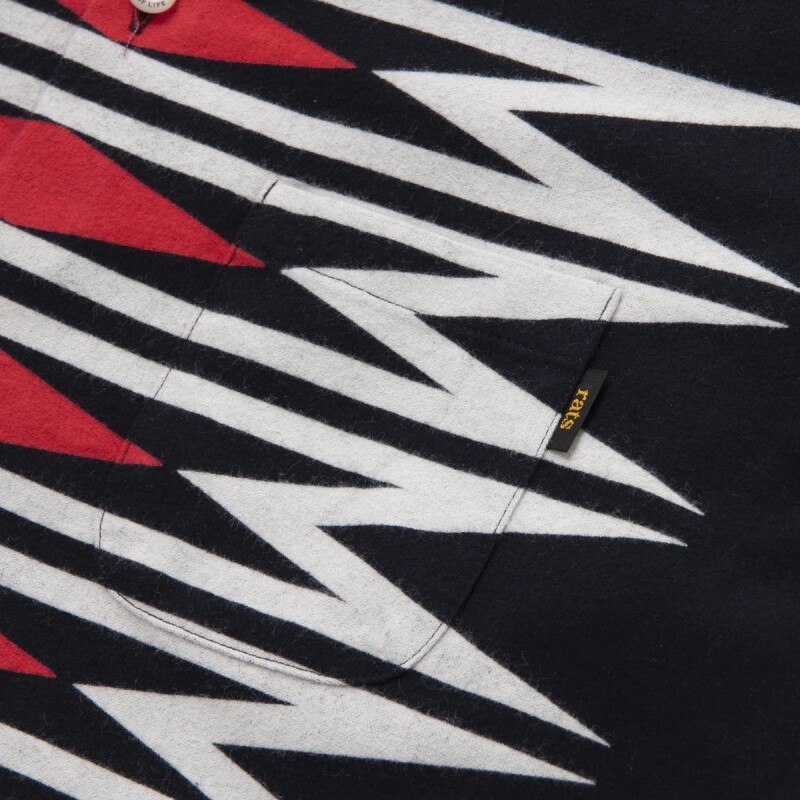 NATIVE PRINT FLANNEL SHIRT ネルシャツ-ラッツ 通販 RATS 店舗-SOWLD