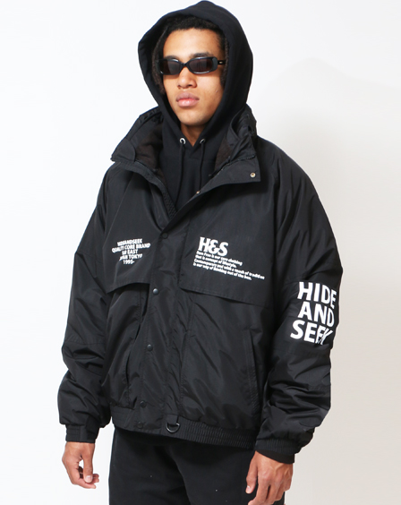 neighboHideandSeek  NYLON HOODED JACKET XL