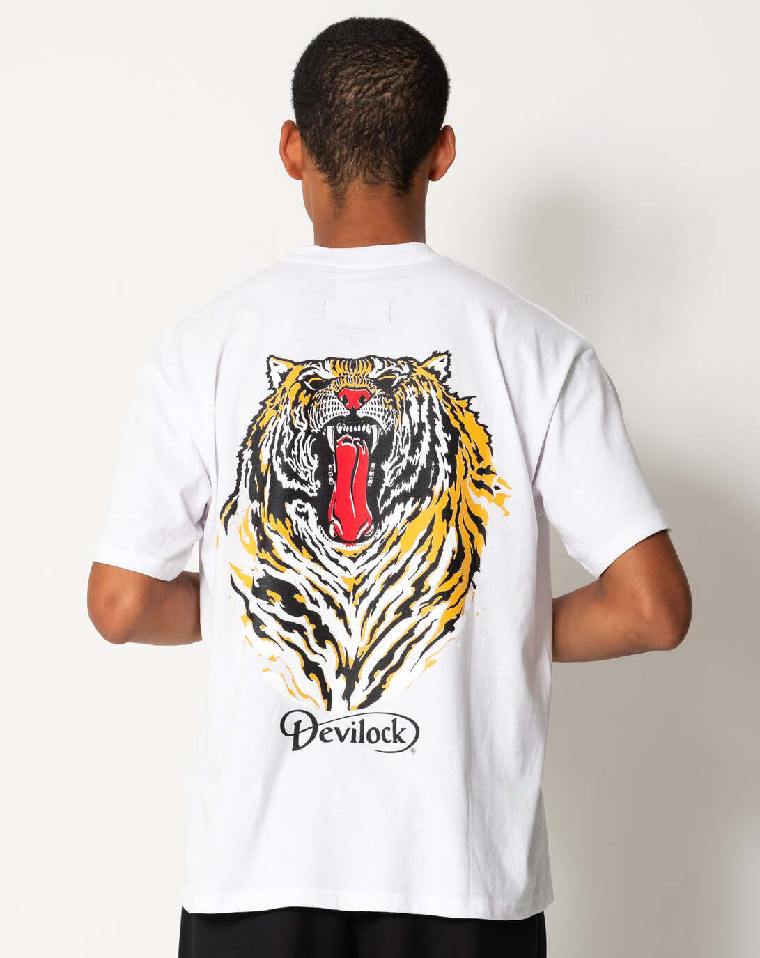 DEVILOCK Ex.S/S PRINT T 'BISCUITS' デビロック ダブルネーム Tシャツ 
