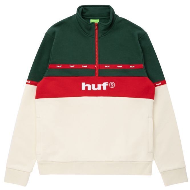 【新品未使用】HUF ハフ ハーフジップ 長袖