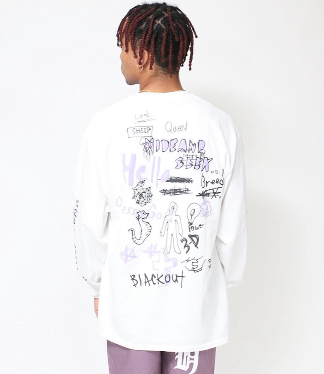 HIDE AND SEEK ハイドアンドシーク L/S ホワイト L - Tシャツ