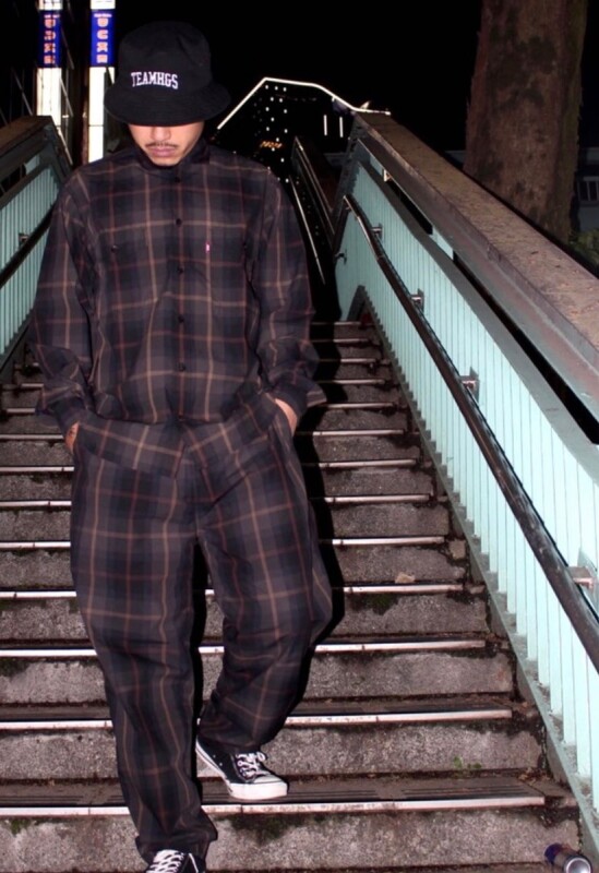 CHECK TRACKER PANT<22SS> イージーパンツ-ハイドアンドシーク 通販