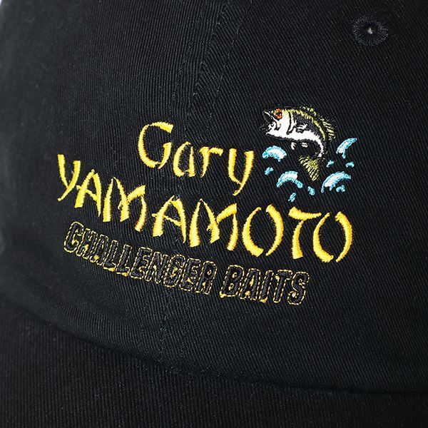 CHALLENGER ＜チャレンジャー＞ / xGary YAMAMOTO BAITS CAP（ゲーリーヤマモト ダブルネーム  ストラップバックキャップ） / ブラック
