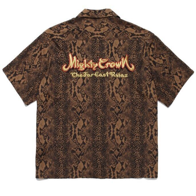 在庫正規品 WACKO MARIA - MIGHTY CROWN S/S HAWAIIAN SHIRT (TYPE 3