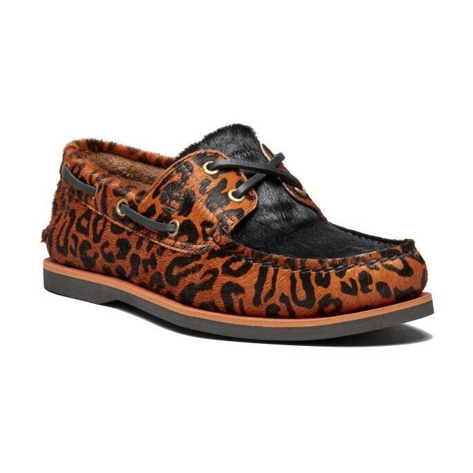 TIMBERLAND / LEOPARD CLASSIC BOAT 2 EYE テインバーランド