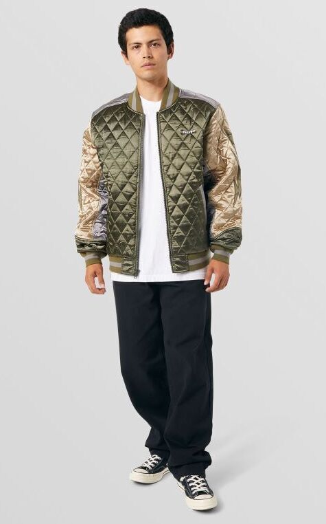 LIGHTNING BOMBER JACKET サテンキルティングジャケット-ハフ 通販 HUF