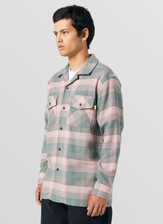 SMASH FLANNEL OVERSHIRT ネルシャツ-ハフ 通販 HUF 店舗-SOWLD