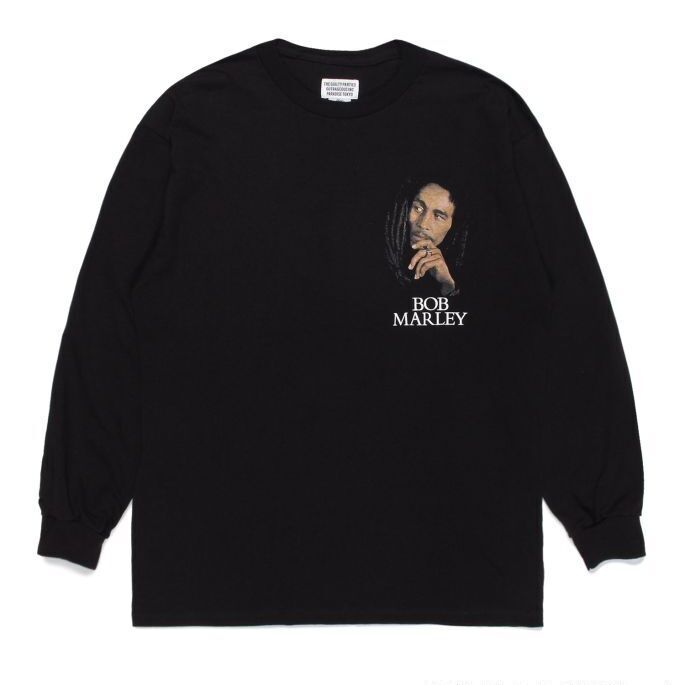 BOB MARLEY / CREW NECK LONG SLEEVE T-SHIRT ボブマーリー ダブル