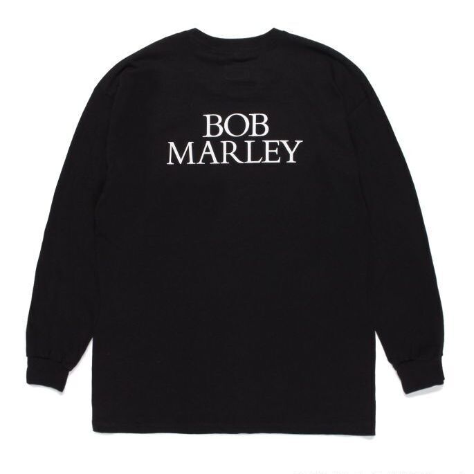 WACKO MARIA ワコマリア スウェット BOB MARLEY ボブマーリー ヘビーウェイト クルーネック スウェットシャツ HEAVY WEIGHT CREW NECK SWEAT SHIRT 22AW ブラック 黒 S トップス オフィシャルコラボ 【メンズ】【美品】