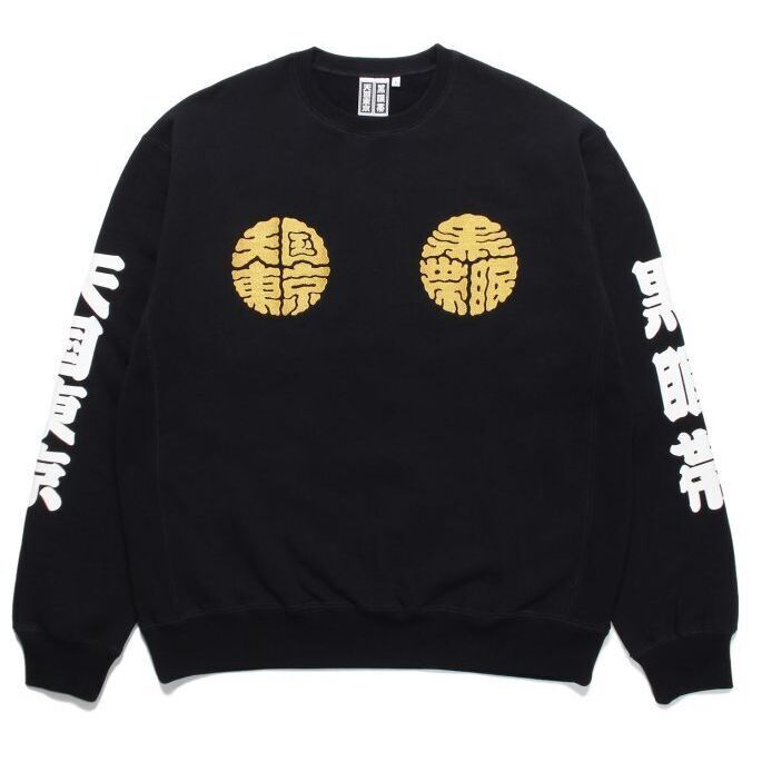 BLACK EYE PATCH / CREW NECK SWEAT SHIRT ブラックアイパッチ ダブル