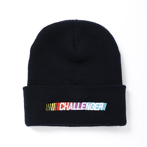 CHALLENGER ＜チャレンジャー＞ / NATIONAL RACING KNIT CAP（ニットキャップ） / ブラック x マルチ