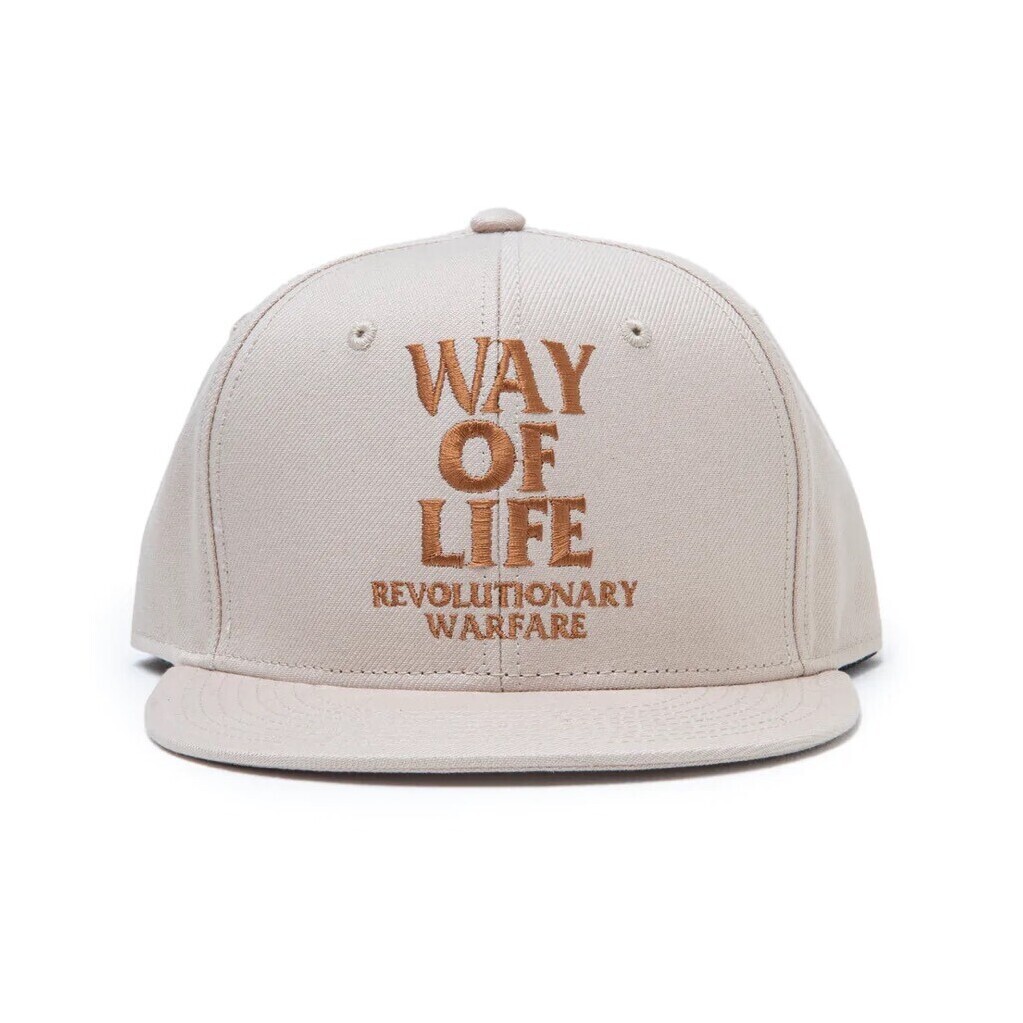 メンズRATS EMBROIDERY CAP "WAY OF LIFE" BLACK