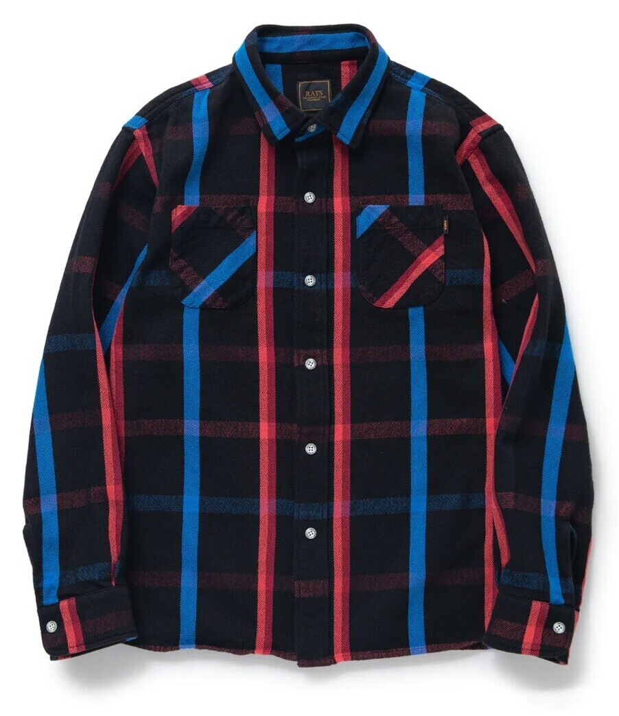 TS(S) ネルシャツ　Cotton Flannel Long Shirt