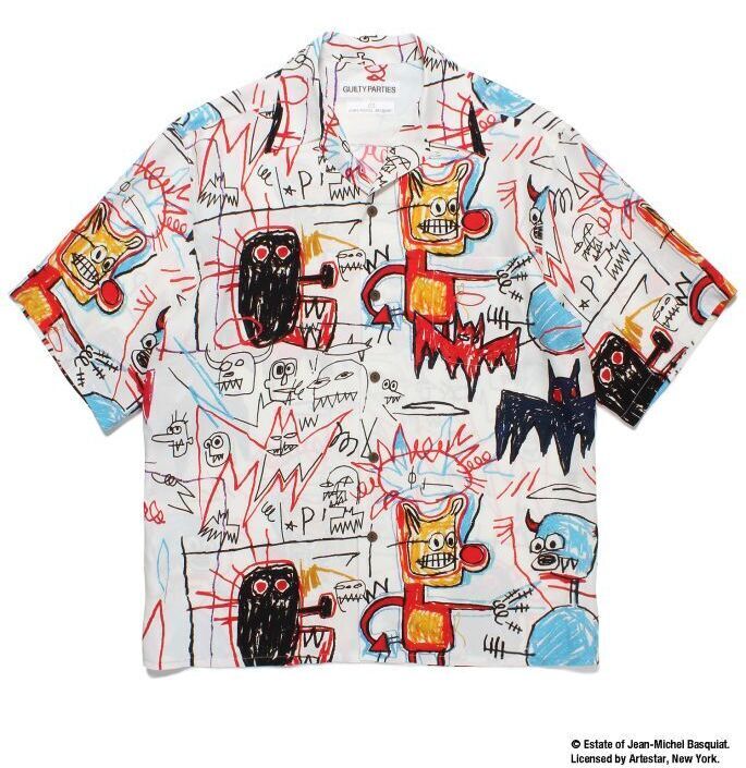 ワコマリア　バスキア　アロハ　アロハシャツ　basquiat Hawaiian