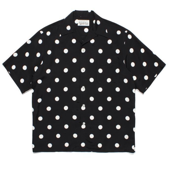 WACKO MARIA DOTS OPEN COLLAR SHIRT