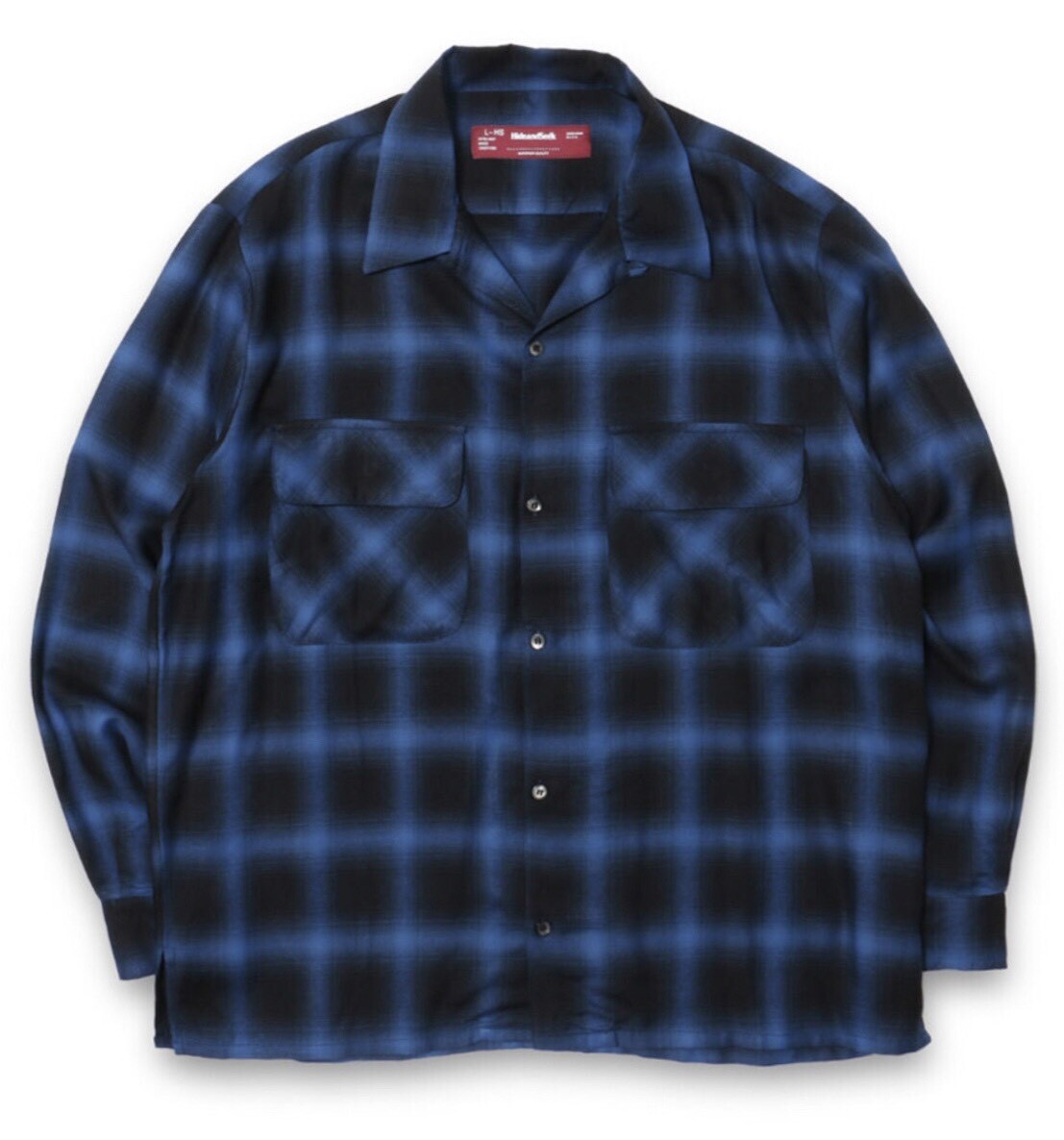 HIDEANDSEEK / OMBRE CHECK L/S SHIRT