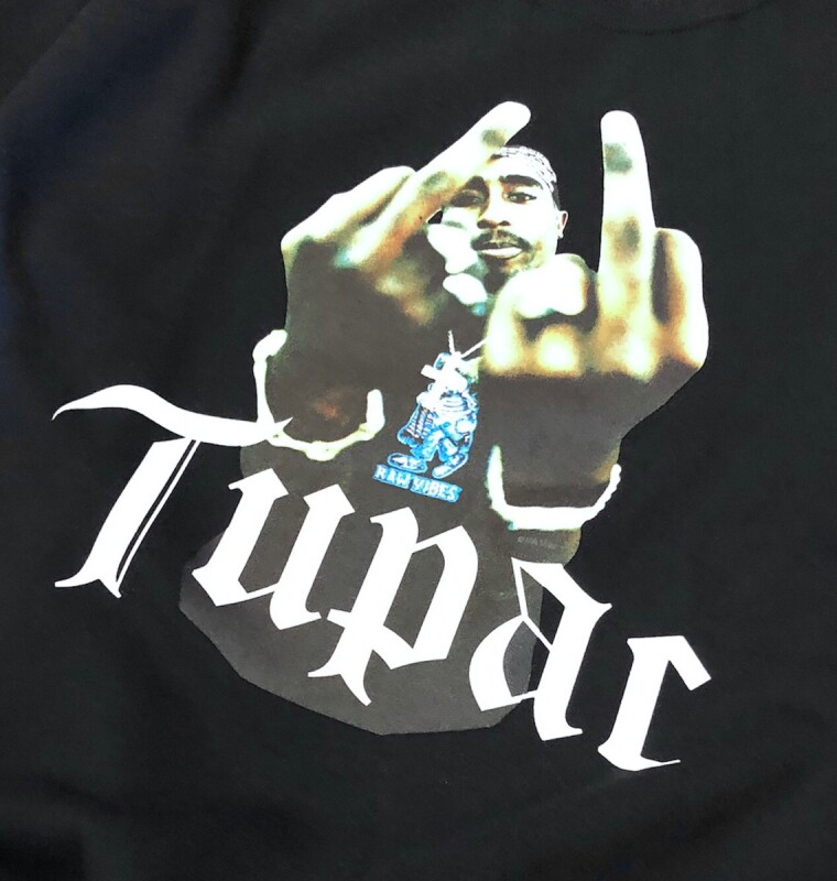 2PAC / SWEAT SHIRT 2パック ダブルネーム クルーネックスウェット ...