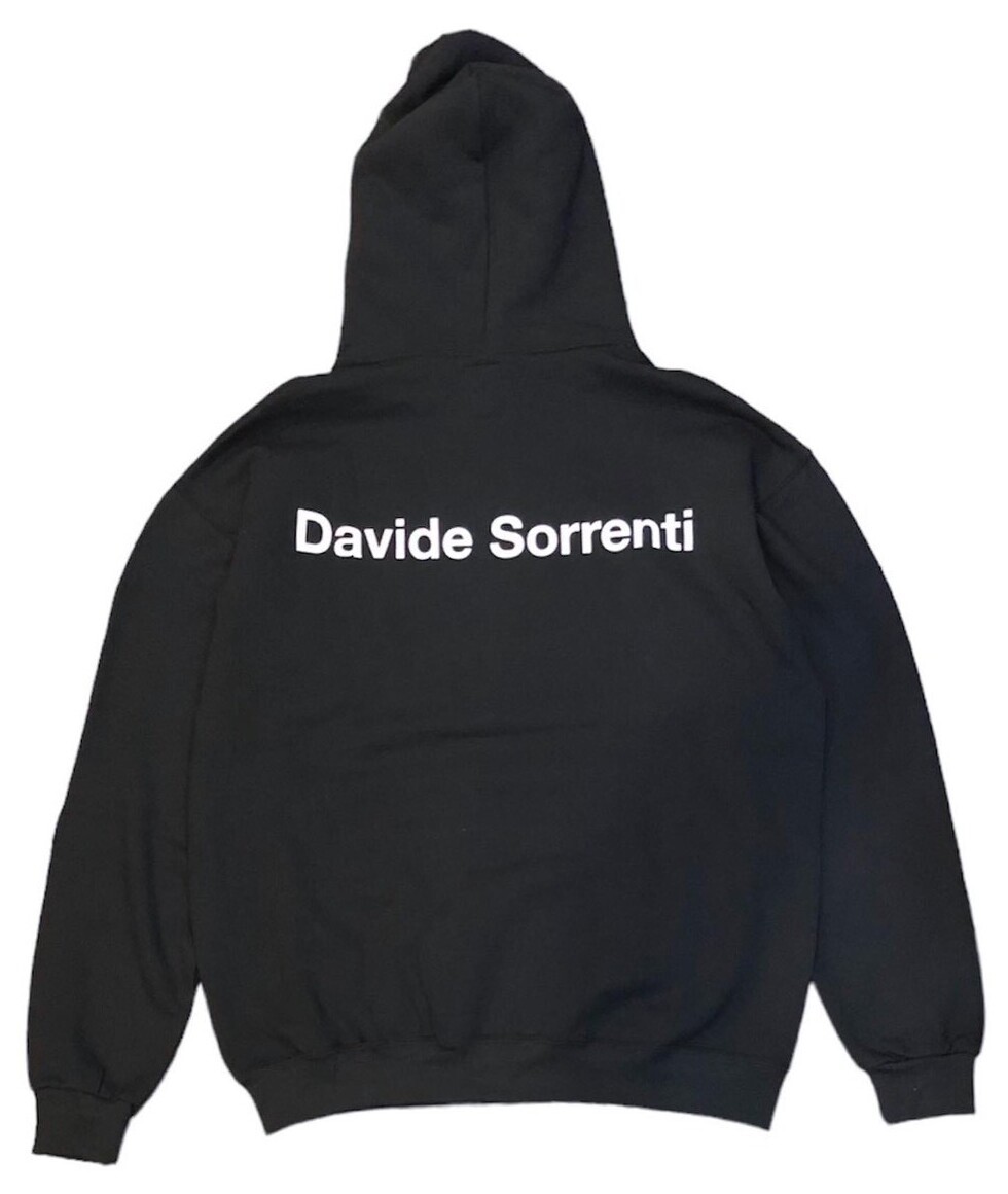 WACKO MARIA ワコマリア 23AW DAVIDE SORRENTI / PULLOVER HOODED SWEAT SHIRT ( TYPE-1 ) ダヴィデソレンティ プルオーバーパーカー ブラック DAVIDESORRENTI-WM-SS04