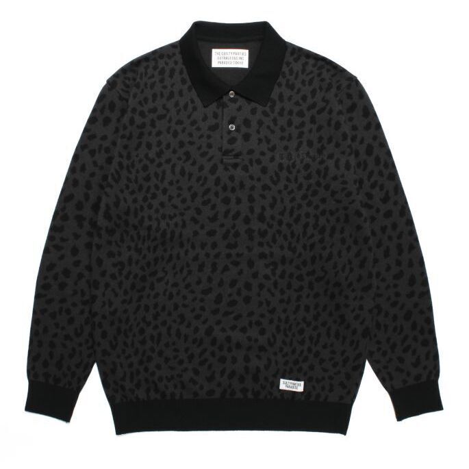 LEOPARD KNIT JACQUARD POLO SHIRT ニットポロシャツ-ワコマリア 通販