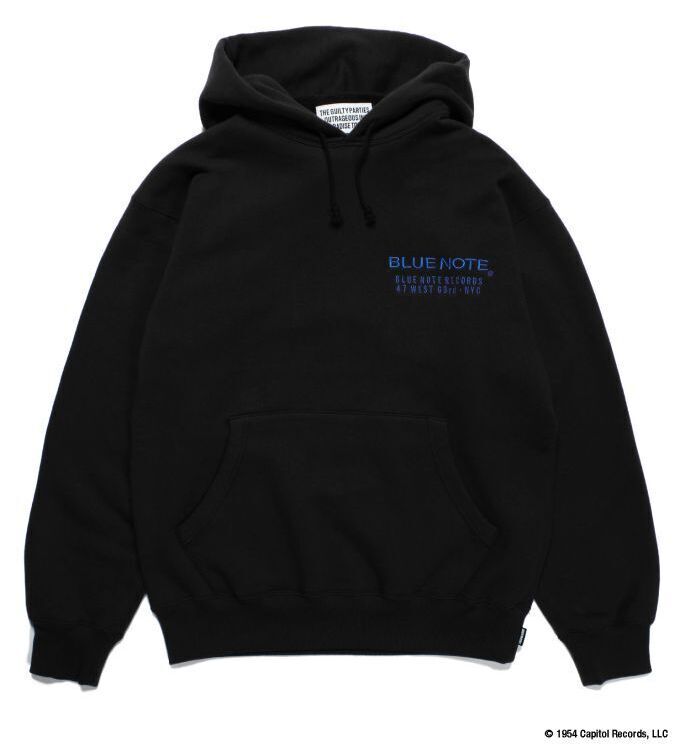 BLUE NOTE / MIDDLE WEIGHT PULL OVER HOODED SWEAT SHIRT (TYPE-1 ...