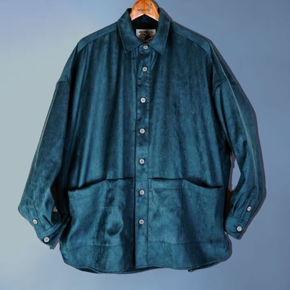 PIG SUEDE WORK SHIRTS フェイクスウェードシャツジャケット-アンド