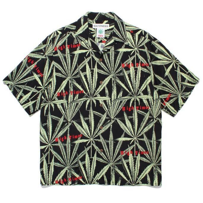 WACKO MARIA × HIGH TIMES Hawaiian shirtファッション