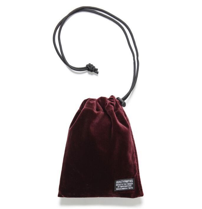 VELVET DRAWSTRING BAG ショルダーポーチ-ワコマリア 通販 WACKO MARIA 