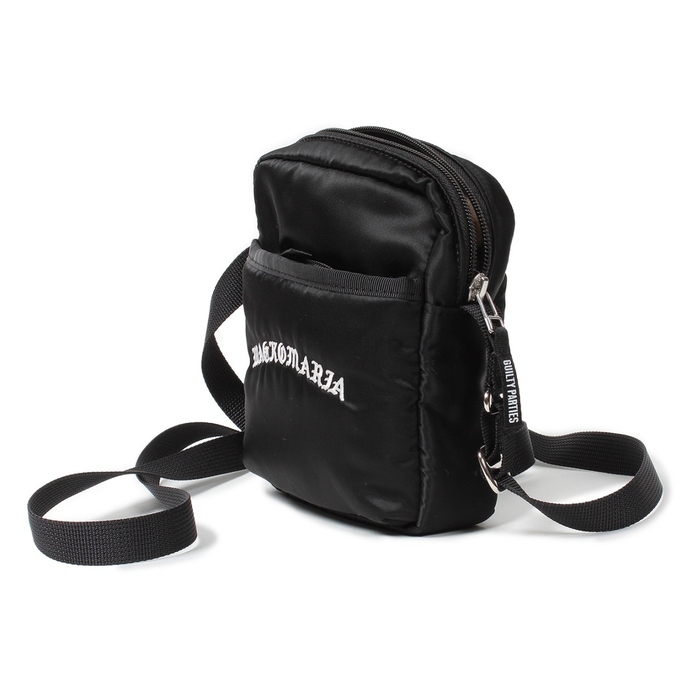 WACKO MARIA <ワコマリア> / SPEAK EASY / NYLON SHOULDER BAG(スピークイージー ダブルネーム ショルダーバッグ) / ブラック WACKO MARIA <ワコマリア> / SPEAK EASY / NYLON SHOULDER BAG(スピークイージー ダブルネーム ショルダーバッグ) / ブラック